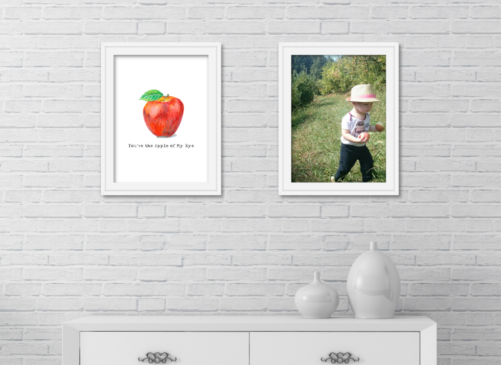 Watercolor Pencil Apple Printable - Amarie Lange Studio