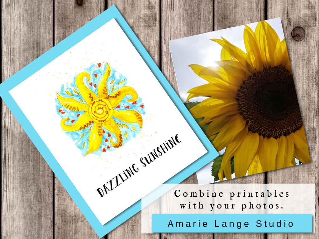 Watercolor sunshine - Amarie Lange Studio