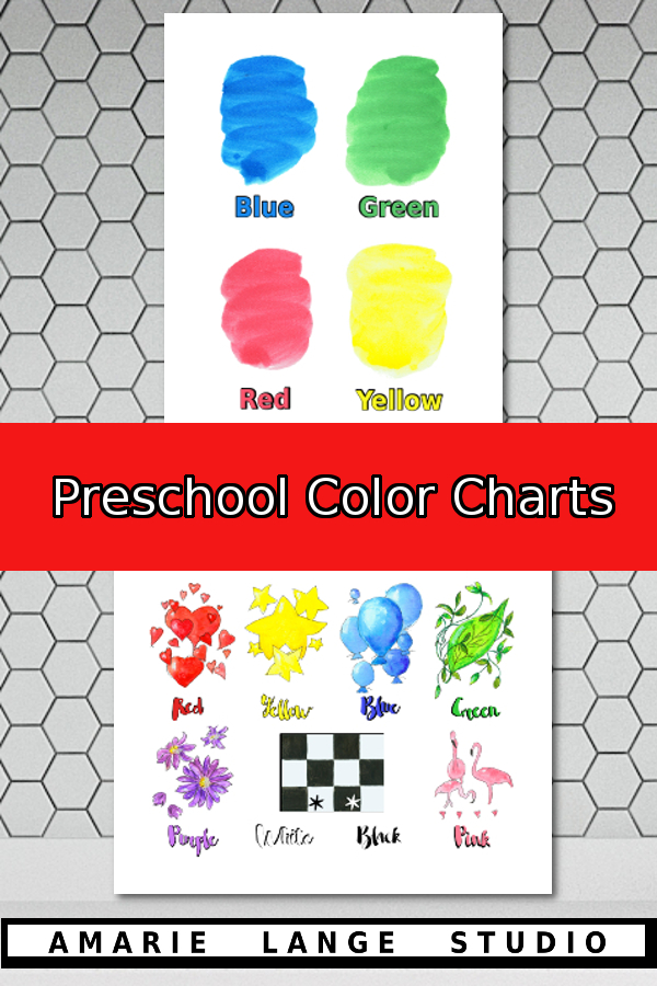 Preschool Color Charts - Amarie Lange Studio