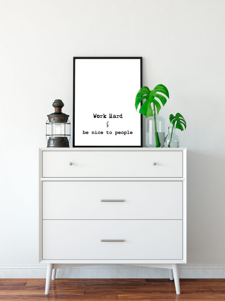 Work Hard & Be Kind Printable - Amarie Lange Studio