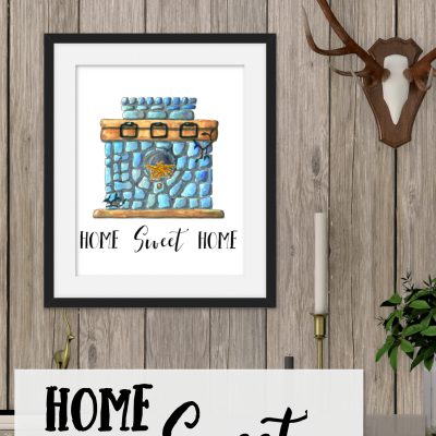 Watercolor Birdhouse Printable