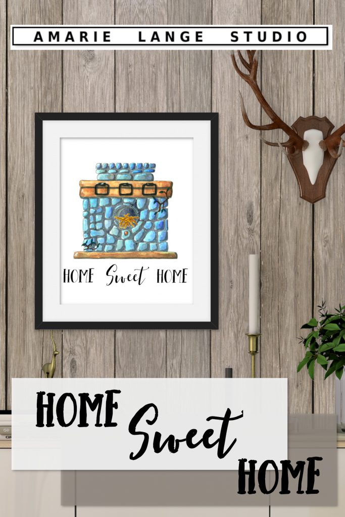 Watercolor Birdhouse Printable