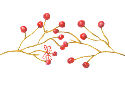 Christmas Red Berries Printable