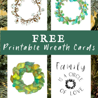 Free Printable Wreath Cards