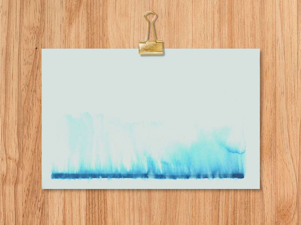 watercolor blue border