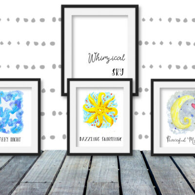 Cutest Celestial Printable Nursery Art (Free Checklist, too!)